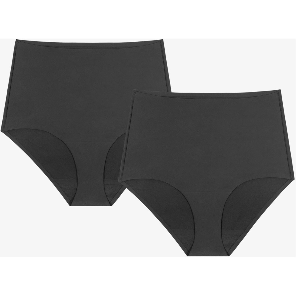 Anti x Proof Set of 2 Moderate Leakproof High-Rise Brief Black X-Small Size